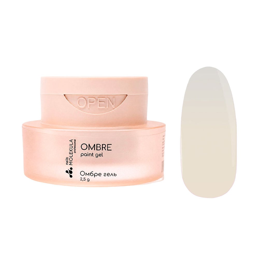Омбре гель для нігтів Nails Molekula Professional Ombre Paint Gel, OP01 Powder, 2.5 г